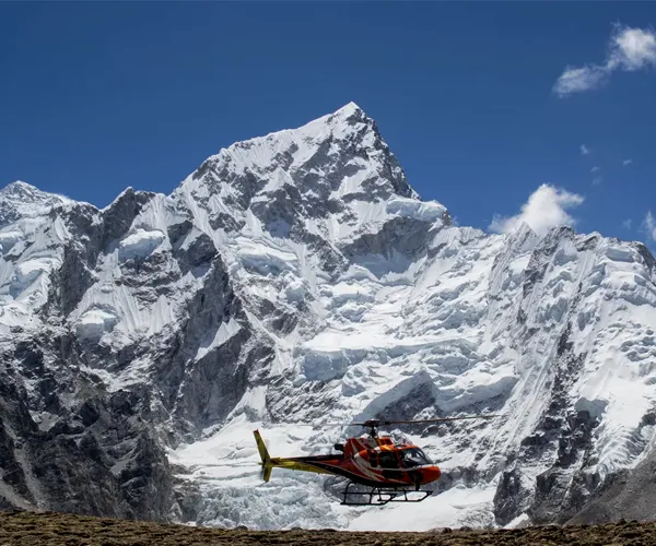 Everest base camp trek with helicopter return