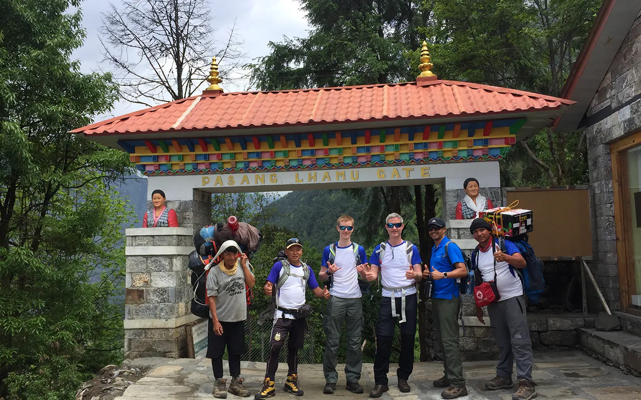 Group Photo at Pasang Lhamu Gate